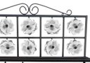 Ver imagem 4 de Suporte de Copos Talheres e Pratos Decorado com Flores para Área Gourmet - Branco
