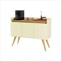 Ver imagem 1 de Buffet Gold 3 Portas 100% Mdp Perola Mel