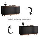 Ver imagem 5 de Buffet Aparador Flow 4 Portas Preto – EJ Móveis