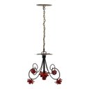 Ver imagem 3 de Luminária Ornamental de Flores Decorativa para Sala Pequena - Vermelho