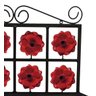 Porta Copos E Escorredor De Pratos E Talheres Decorativo em Ferro - Vermelho - 5
