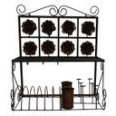 Ver imagem 3 de Porta Copos E Escorredor De Pratos E Talheres Decorativo em Ferro - Verniz