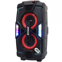 Caixa Som Amplificada Portátil Bluetooth 200W Rms Mp3 Fm USB SD Aux LED Bateria Amvox Aca 200 - 3