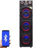 Caixa Som Amplificada Bluetooth 1500W Rms 3 Sub Mp3 Fm USB SD Aux LED Bivolt Amvox Aca 1515 Preta - 1