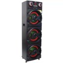 Ver imagem 2 de Caixa Som Amplificada Bluetooth 1500W Rms 3 Sub Mp3 Fm USB SD Aux LED Bivolt Amvox Aca 1515 Preta