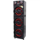 Ver imagem 3 de Caixa Som Amplificada Bluetooth 1500W Rms 3 Sub Mp3 Fm USB SD Aux LED Bivolt Amvox Aca 1515 Preta