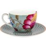 Xicara de Chá Porcelana Azul Floral Fantasy Pip Studio - 2