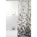 Ver imagem 1 de Cortina para Box De Banheiro Poliéster Geométricos Quadrados- Bella Casa