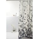 Ver imagem 3 de Cortina para Box De Banheiro Poliéster Geométricos Quadrados- Bella Casa