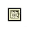 Quadro decorativo London 23x23cm preto Infinity - 1