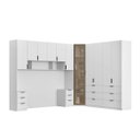 Ver imagem 6 de Quarto Modulado Queen 6 Peças Altezza Clean Belmax:Branco
