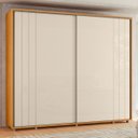 Ver imagem 2 de Guarda Roupa Casal 278cm com 2 Portas Mya Off/cinamomo Z10 - Mpozenato