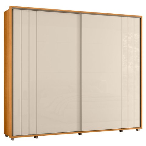 Guarda Roupa Casal 278cm com 2 Portas Mya Off/cinamomo Z10 - Mpozenato