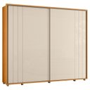 Ver imagem 1 de Guarda Roupa Casal 278cm com 2 Portas Mya Off/cinamomo Z10 - Mpozenato