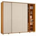 Ver imagem 7 de Guarda Roupa Casal 278cm com 2 Portas Mya Off/cinamomo Z10 - Mpozenato