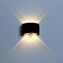 Ver imagem 1 de Arandela Led 4w Lente 4 Fachos Preta 3000k Quente Externa Bivolt