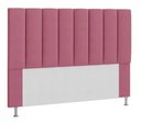 Ver imagem 1 de Cabeceira Estofada Libia 160CM Queen Suede Rosa - D A DECOR