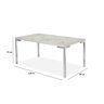 Mesa Jantar Inovare Cromado 1,60X0,90 MDP e 6 Cadeira Nobre Junco Cromado - 2