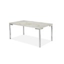 Ver imagem 4 de Mesa Jantar Inovare Cromado 1,60X0,90 MDP e 6 Cadeira Nobre Junco Cromado