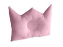 Ver imagem 1 de Travesseiro RN Bebê Anti Cabeça Chata Formato Coroa Plagiocefalia Happy Line - Rosa