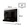 Painel para Tv Preto - Fox Edn Móveis - 2