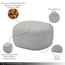 Ver imagem 4 de Conjunto Poltrona Base Giratória e Puff Decorativo Charlote Sala de Estar Bouclê Cinza G88 - Gran Be