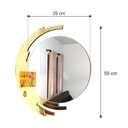 Ver imagem 4 de Espelho decorativo de parede redondo com moldura Premium Kastoria Dourado