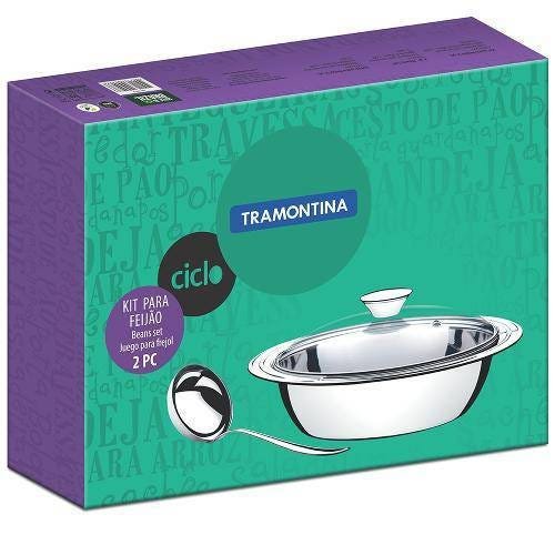 Jogo para servir 2 peças ciclo tramontina - 2