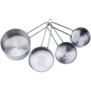 Xícaras Medidoras 4 Peças Inox Mimo Style