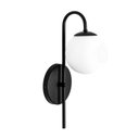 Ver imagem 2 de Arandela Luminária Quarto Globo 12 cm Moderno Preto Fosco BF Decor