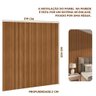 Cama Queen Com Cabeceira Ripada Até O Teto 250cm Bristol Linea Brasil Titanio Nature - 4