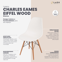 Ver imagem 2 de Kit 5 Cadeiras para Cozinha Sala de Jantar Quarto Charles Eames eiffel 130ppp Branco