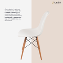 Ver imagem 3 de Kit 5 Cadeiras para Cozinha Sala de Jantar Quarto Charles Eames eiffel 130ppp Branco