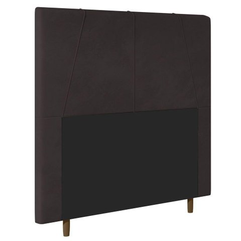 Cabeceira Cama Box Casal King Size Gênova 193Cm Marrom