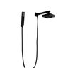 Ducha Abs Autolimpante Preta com Chuveirinho de Mão com 3 Jatos - 2