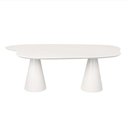 Ver imagem 1 de Mesa de Jantar 198x122 Cone Orgânica Nuvem Cor Branca