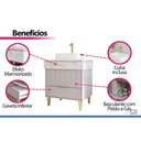 Ver imagem 5 de Conjunto Banheiro c/Espelho Riviera/Gales 90cm Capuccino MGM