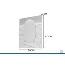 Ver imagem 2 de Conjunto Banheiro c/Espelho Riviera/Gales 90cm Capuccino MGM