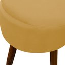 Ver imagem 3 de Puff Banqueta Decorativo Pés Madeira Amarelo