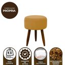 Ver imagem 5 de Puff Banqueta Decorativo Pés Madeira Amarelo