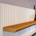 Ver imagem 5 de Painel Tv 55 Pol 141cm Bancada Suspensa para Sala Seluna M20 - D'Rossi Cor Cinamomo e Off White