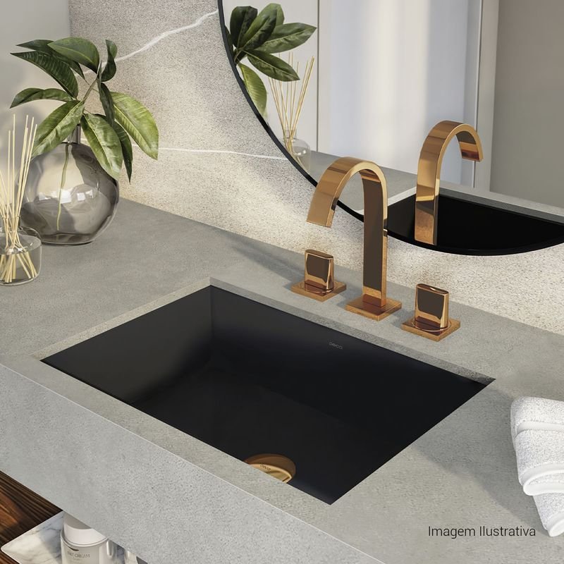 Misturador de Mesa Bica Alta para Lavatório Polo Red Gold Deca 1877.gl33.rd - 2