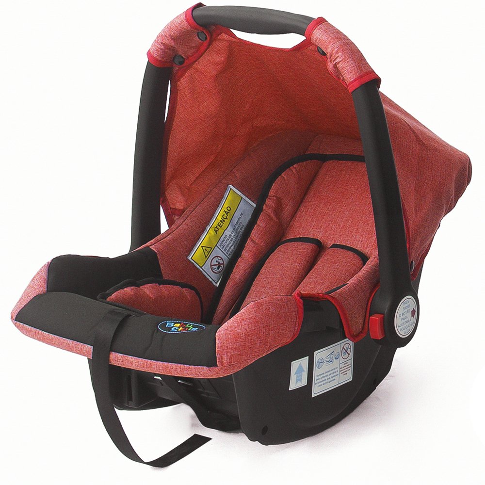 Cadeirinha para Carro Bebê Conforto Assento de Segurança Infantil Vermelho Baby Style 0-13kg Portáti