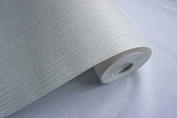 Papel de Parede Importado Texturizado Risca Cinza Alto Luxo - 4