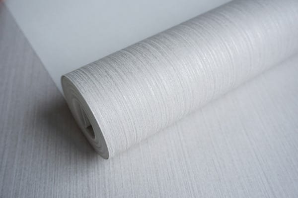 Papel de Parede Importado Texturizado Risca Cinza Alto Luxo - 2