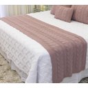 Ver imagem 1 de Manta Sofa Sala Cama Casal Tricot Viena Rose