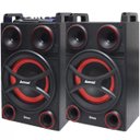 Ver imagem 2 de Caixa Som Amplificada Bluetooth 1000W Rms Ativa Passiva Mp3 Fm USB SD Aux LED Amvox Aca 1010 Twin