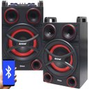 Ver imagem 1 de Caixa Som Amplificada Bluetooth 1000W Rms Ativa Passiva Mp3 Fm USB SD Aux LED Amvox Aca 1010 Twin