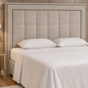 Ver imagem 1 de Cabeceira para Cama Box Queen 160cm Wellbe Linho Bege - Sallar Home