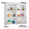 Estante Infantil Marrocos Branco Casa Mobilia - 3